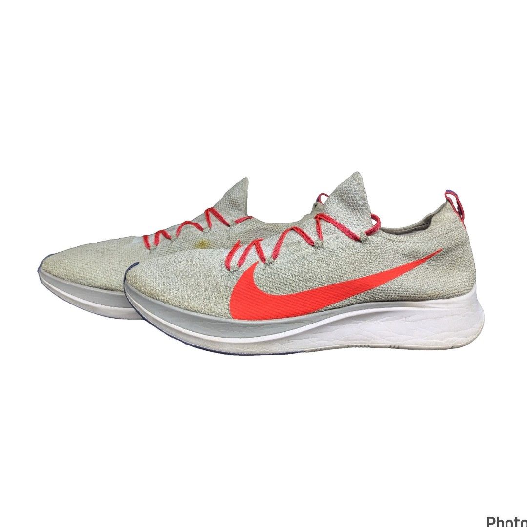 Nike zoom fly flyknit men's shoes pure platinum/crimson best sale
