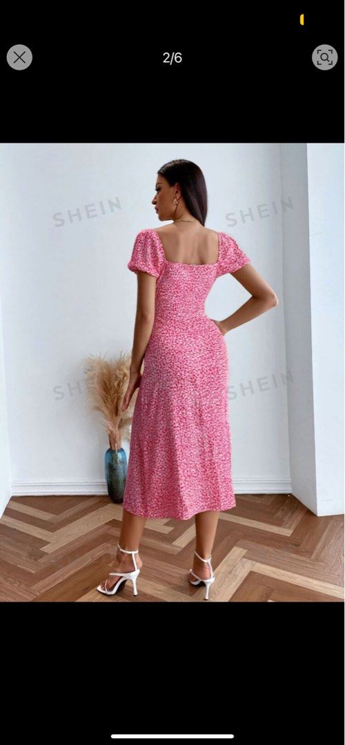 pink dress (Category: Dresses) located in Quezon City. Submitted by declutterwsof (Listing ID 1327178995, Image 2). Description: shein worn twice only size s can send when worn!.