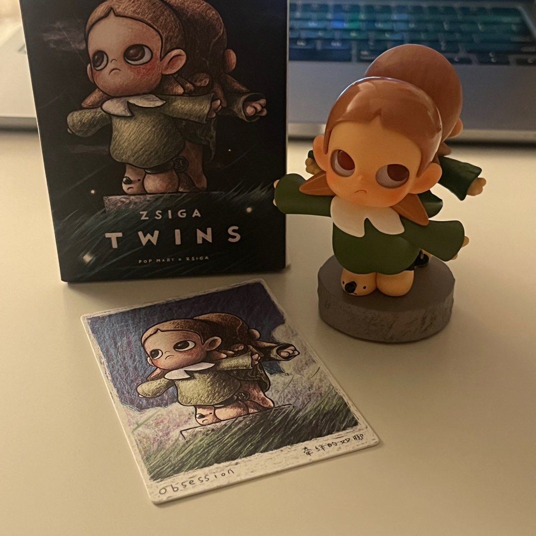 POP MART Zsiga Twins: Obsession (Category: Designer & Blind Box Toys) located in Manila. Submitted by chromesick (Listing ID 1327194791, Image 2). Description: — complete inclusions (bnf & card) * unsealed bags, box opened from bottom — mod: ggx, jnt, sdd (around manila only) * lsf must be shouldered by the buyer — mop: gcash.