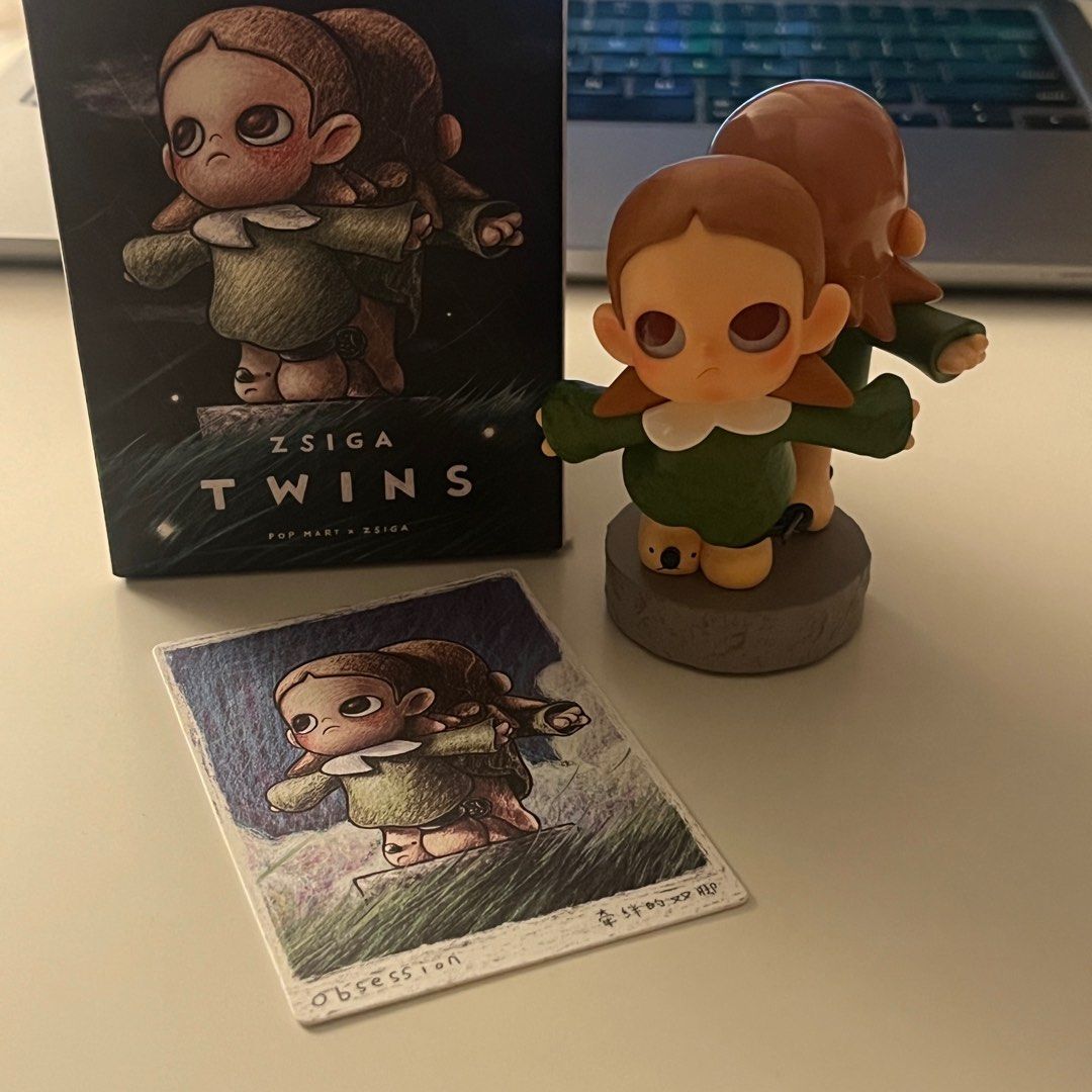 POP MART Zsiga Twins: Obsession (Category: Designer & Blind Box Toys) located in Manila. Submitted by chromesick (Listing ID 1327194791, Image 1). Description: — complete inclusions (bnf & card) * unsealed bags, box opened from bottom — mod: ggx, jnt, sdd (around manila only) * lsf must be shouldered by the buyer — mop: gcash.