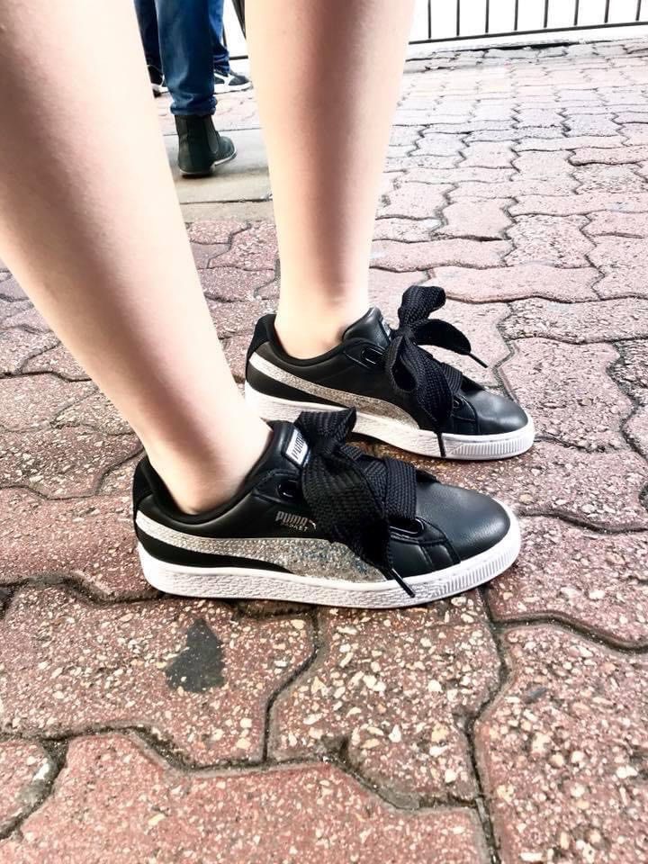 Puma basket heart glitter online