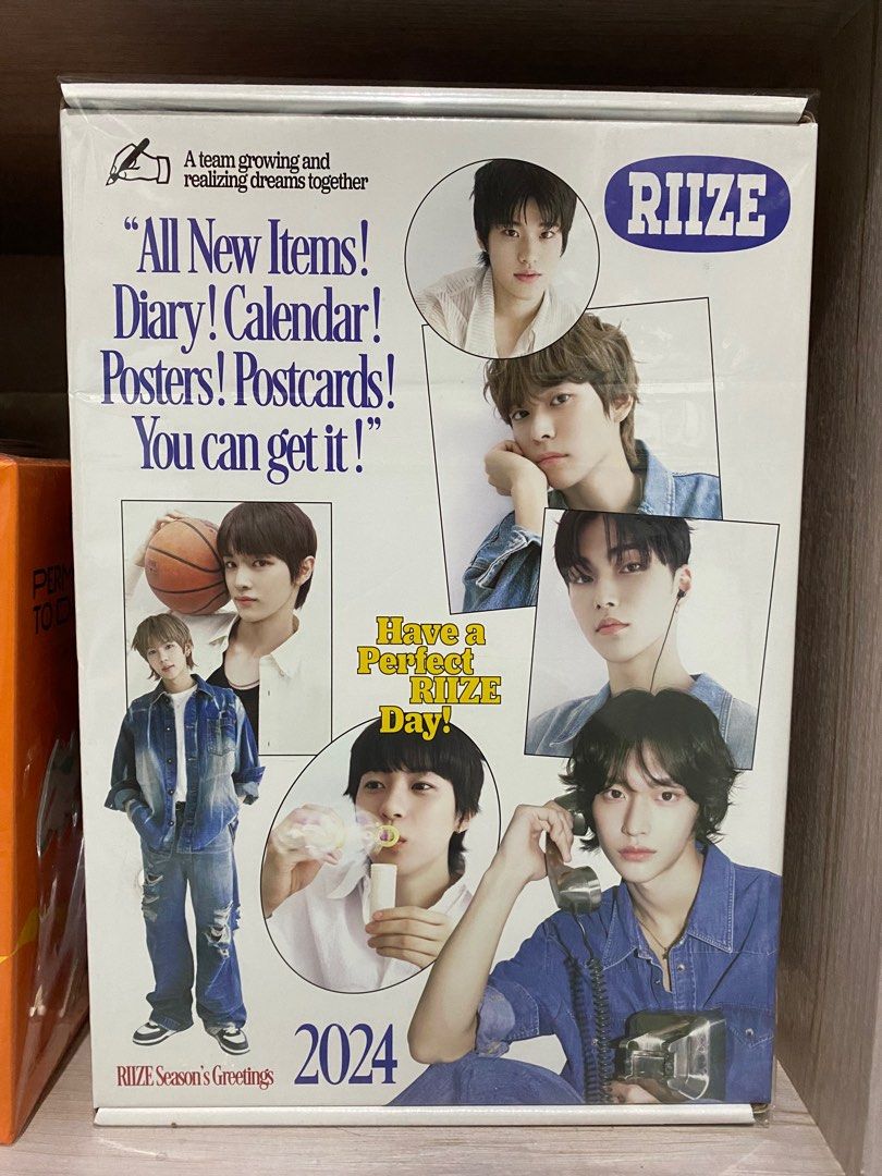 Riize Season's Greetings 2024 (Category: K-Wave Merchandise) located in Quezon City. Submitted by kth23 (Listing ID 1327203426, Image 1). Description: COMPLETE inclusion! (all members photocards, postcards, as in complete like brandnew) DM me for more pictures and you can also request for video. All inclusions in mint condition including the box. No dent. This is hard to find now especially with Wonbin's package (pcs, postcards & etc). .