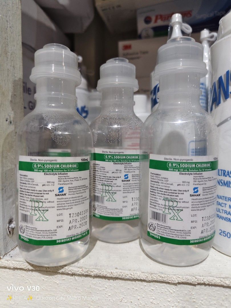 Sodium chloride (Category: Medical Supplies & Tools) located in Manila. Submitted by rheatapdas75609 (Listing ID 1327058024, Image 2). Description: FOR SALE ‼️ ✅ SAME-DAY DELIVERY 📌 ✅ BRAND NEW 📌 ✅ ONHAND📌 ✅ DELIVERY: VIALALAMOVE / VICTORY LINER / LBC / SAME DAY DELIVERY @LUZON, VISAYAS, MINDANAO LEGIT ONLINE SELLER 💯 CALL OR TEXT 09310946659 YOU CAN VISIT US AT LALOMA QUEZON CITY LOOK FOR MS.RHEA PM ME DIRECTLY.