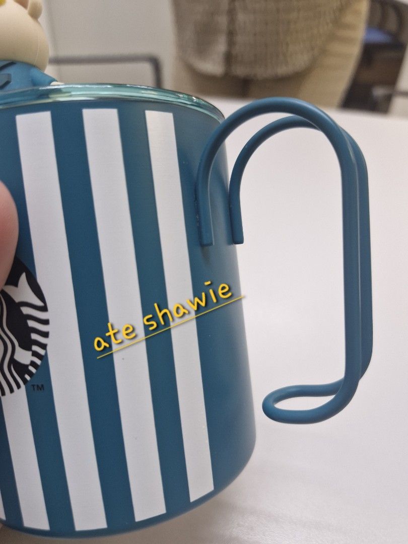 STARBUCKS MUG (Category: Water Bottles & Tumblers) located in Pasay City. Submitted by Ate_Shawi (Listing ID 1327138875, Image 3). Description: Check out Starbucks 12oz Bear Teal Stainless Steel Mug 100% Authentic bought from SB store. • FEATURES:• Double wall vacuum insulated mug. Press in lid. CARE & USAGE:. Do not microwave. Hand wash only. For hot and cold beverages. will give random freebies..