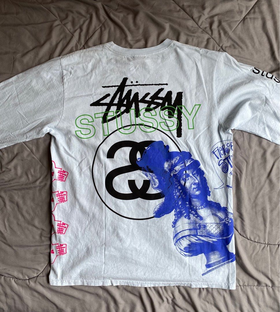 Stussy Test Strike Pigment Dyed Long Sleeve Tee 'Sky Blue Stussy Test Strike Pigment Dyed Long Sleeve Tee 'Sky Blue