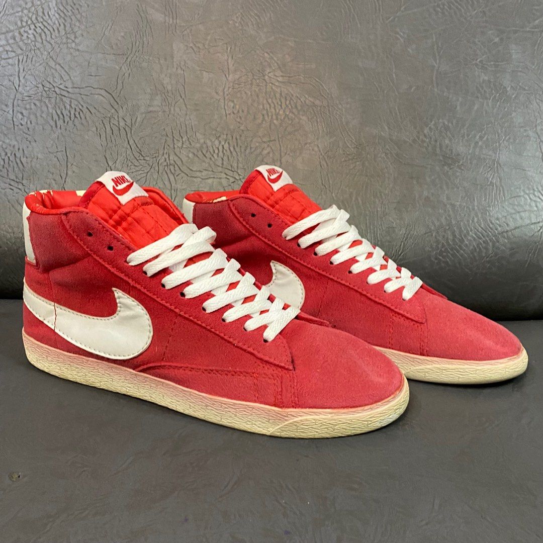 Sepatu Blazer High Vintage White Red Vintage Sketch Blazer Mid