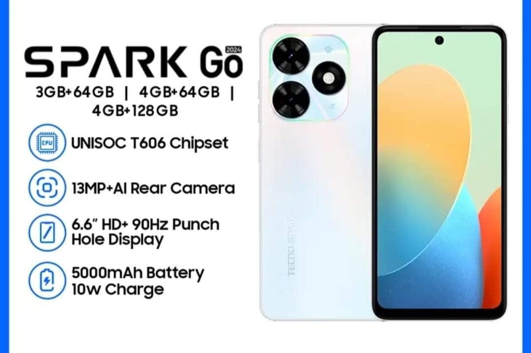 Tecno spark Go 2024 (Category: Other Gadgets) located in Manila. Submitted by meneses1432 (Listing ID 1327193465, Image 1). Description: Tecno spark Go 2024 Smartphone 6GB+64GB/Unisoc t606/13MP dual Rear Camera/6.6"HD+Display/5000 mAh Battery/DTS double speaker 3,800 pesos Only.