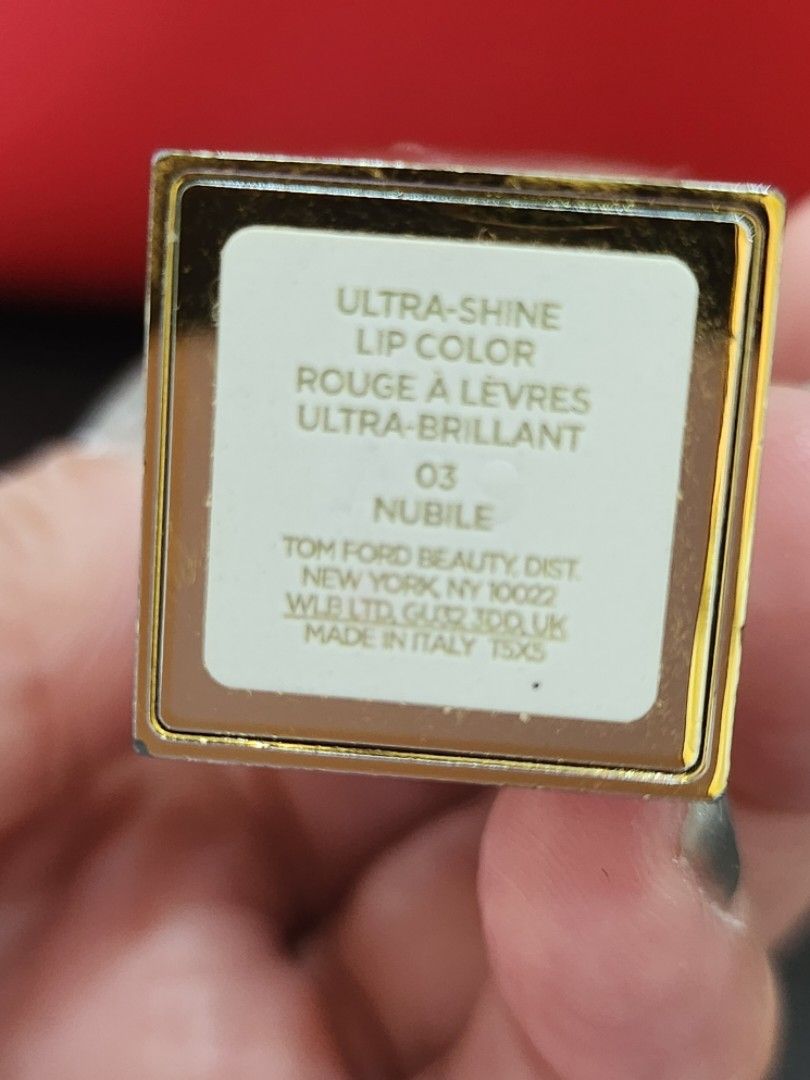 Tom Ford Ultra Shine Lipstick (Category: Makeup) located in Manila. Submitted by goodygoodsbrands (Listing ID 1327062019, Image 3). Description: Authentic! Slightly use. Super nuce Shade:Nubile Courier: J&T or Lalamove care of Buyer.