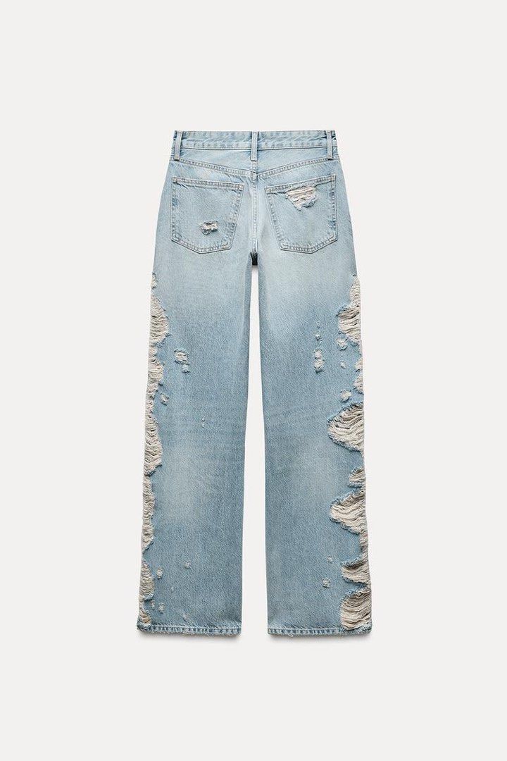 Wide Leg Jeans Trafaluc Denim Makers Zara Zara TRF Mid Rise Wide
