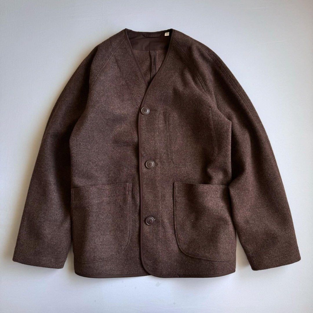 Uniqlo U Fleece Cardigan Men s Fashion Coats Jackets and Outerwear on Carousell