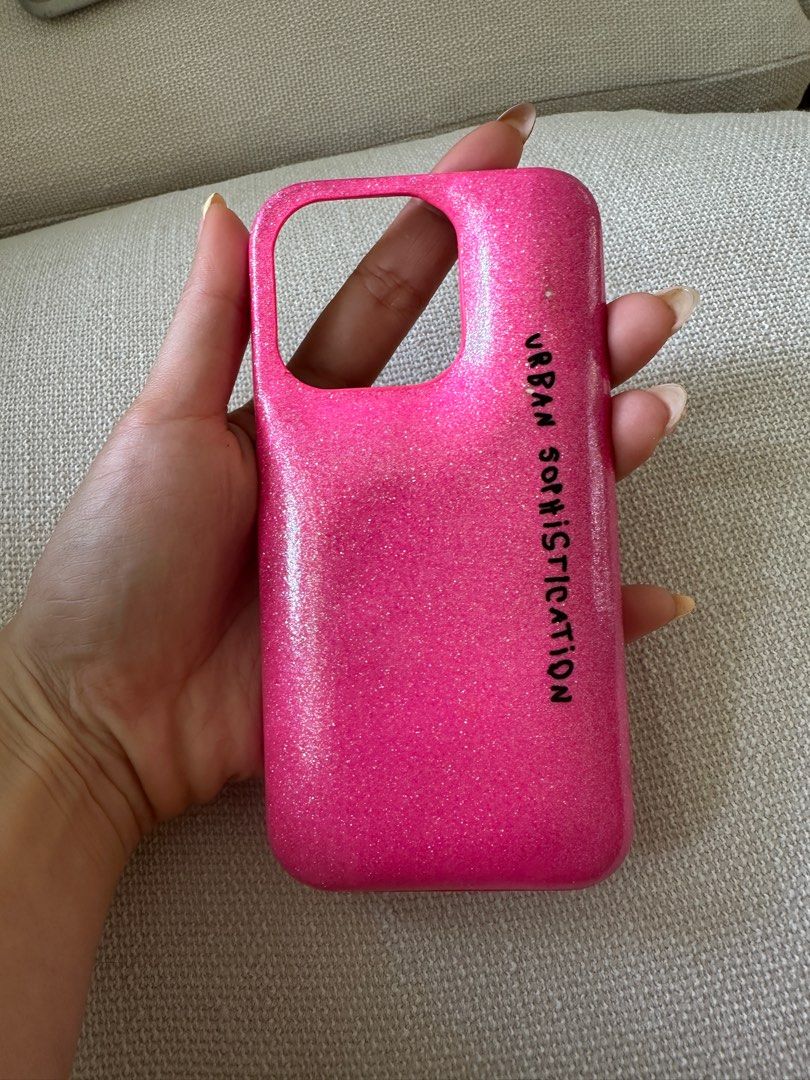 urban sofistication iPhone15 ピンク リボン（アーバン 