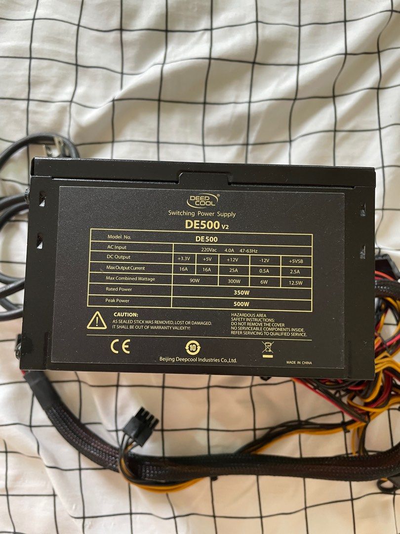 [Used] Deep Cool DE500 V2 Power Supply (PSU) (Category: Computer Parts) located in Marikina City. Submitted by pritongitlog (Listing ID 1327184949, Image 2). Description: FOR SALE - USED DEEPCOOL DE500 V2 - ₱1K • fixed price • no box • secondhand kaya please manage expectations pero working ‘to but needs cleaning pa • kakatanggal lang sa pc ko kaya working to • preferably madala ang pc sa bahay para matest yung unit. para wala po tayo problema • 