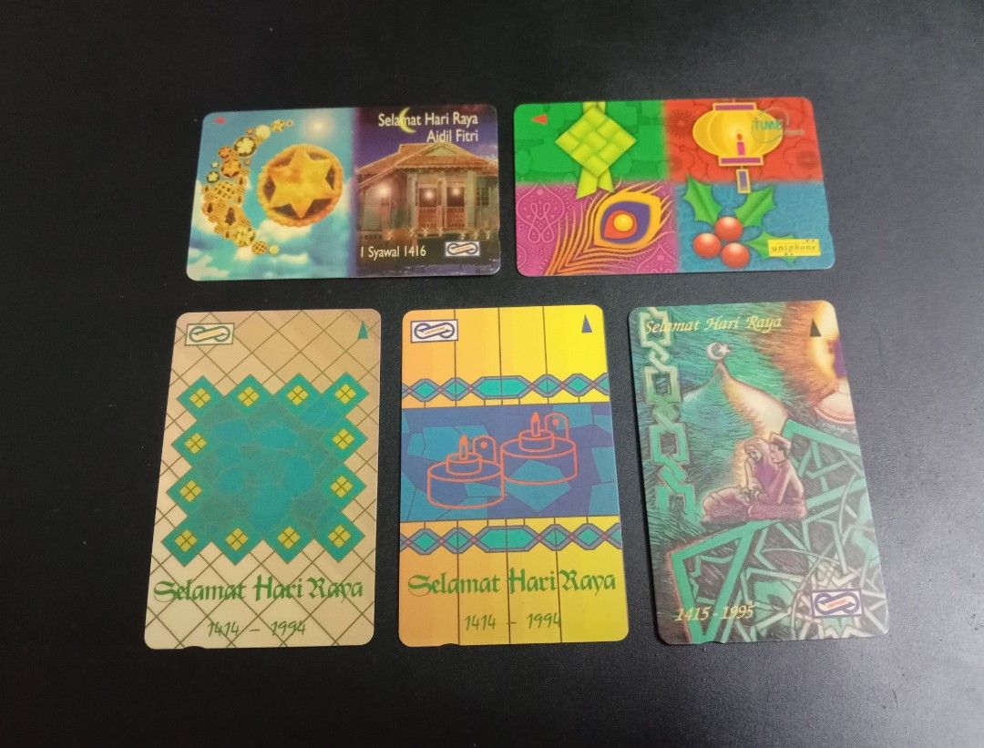 Used Uniphonekad Selamat Hari Raya 5pcs, Hobbies & Toys, Collectibles