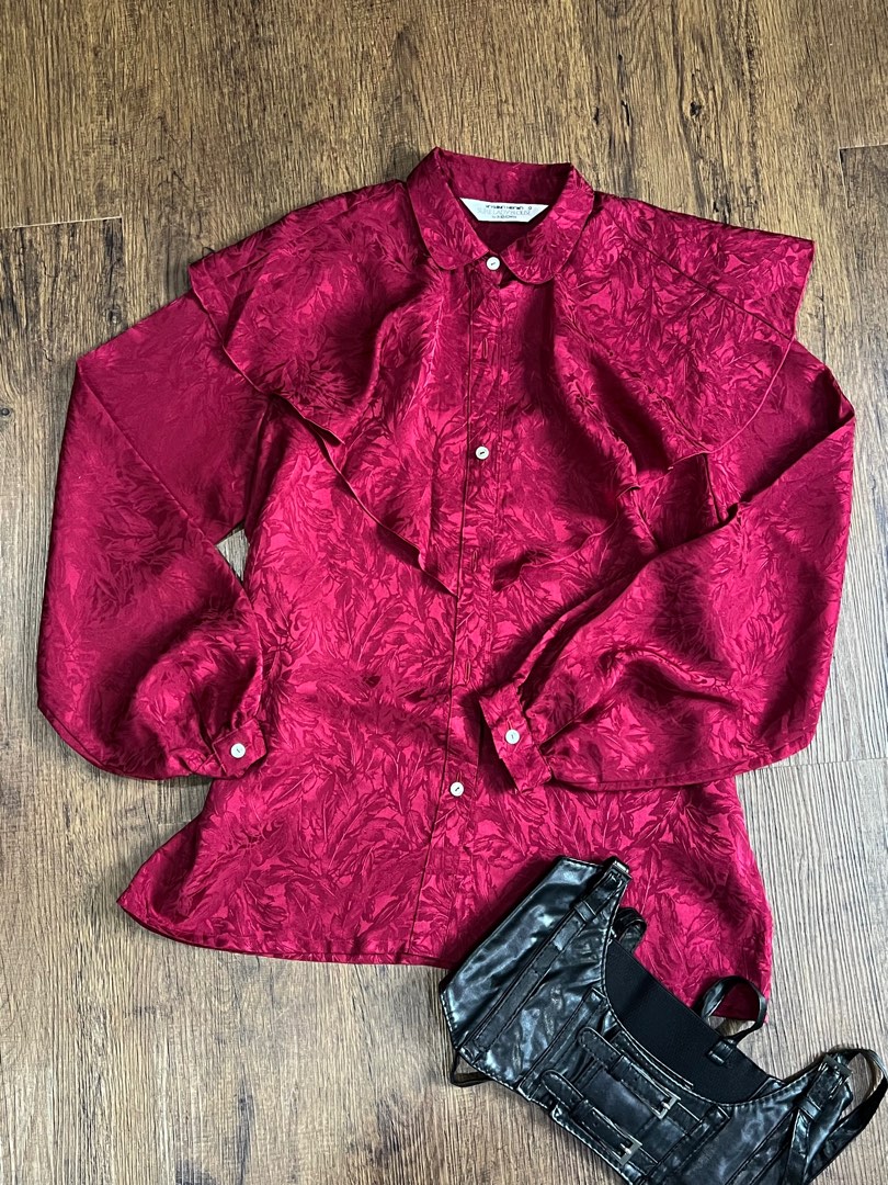 Ladies' Victoria Blouse - Sunset Red main image 1