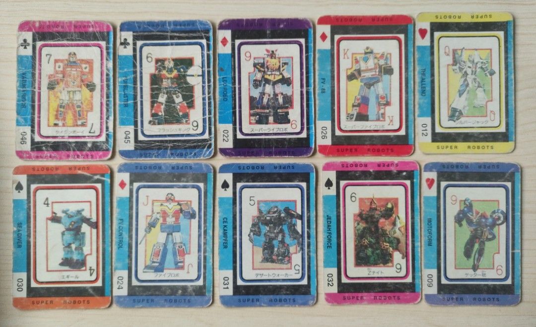 Vintage Super Robots Teks (10 pcs) (Category: Raw Singles) located in Lipa City. Submitted by mark_collections (Listing ID 1327040417, Image 1). Description: Vintage Super Robots Teks (10 pcs) - 90s teks cards Mode of Payment: Gcash.