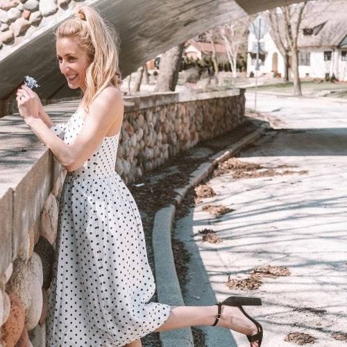 Xhilaration polka dot dress outlet