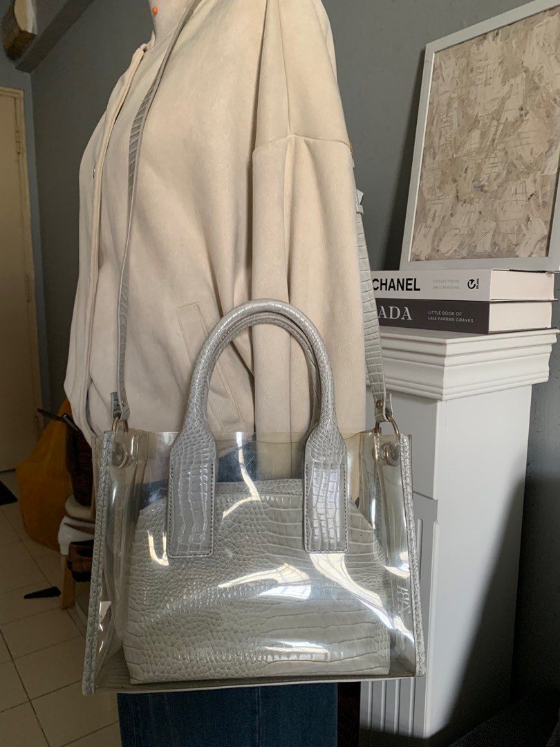 Zara transparent handbag