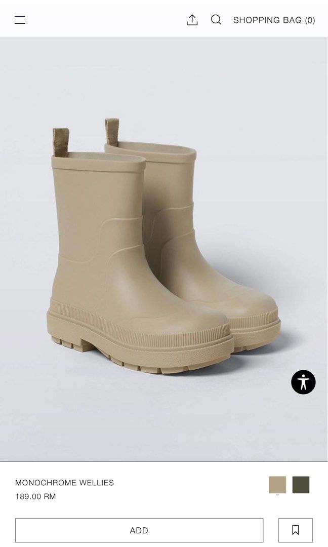 ZARA KIDS BOOTS WELLIES NATURE COLOR