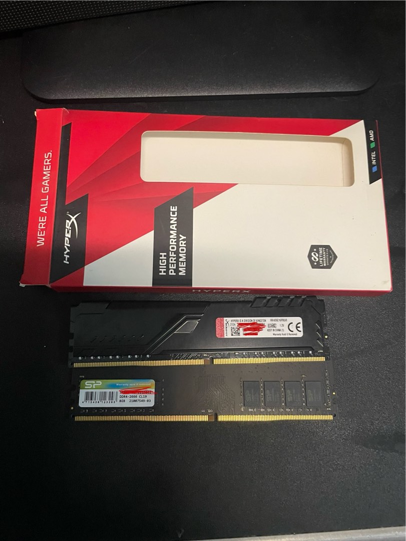 2666Mhz 8GB DDR4 RAM. HyperX and Silicon Power, Computers & Tech, Parts ...