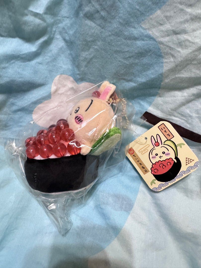 現貨] 壽司系列魚籽兔兔吊飾掛件, 興趣及遊戲, 玩具& 遊戲類- Carousell