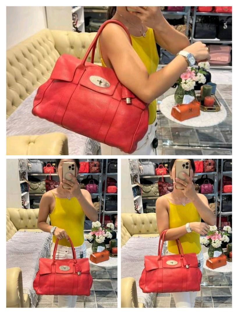 Mulberry Bayswater Heritage in Fiery Red Leather Luxury Bags Wallets on Carousell