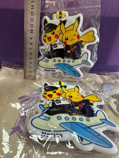 購自日本 Pokémon Centre narita airport 成田機場限定 比卡超 飛機 行李牌64226447269378110