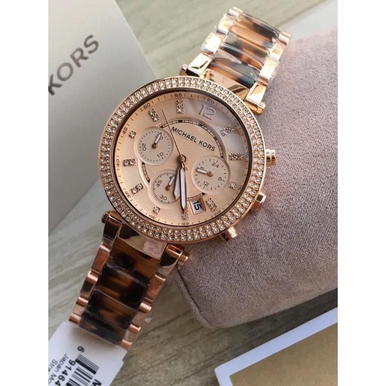 Ladies michael kors parker chronograph watch hotsell