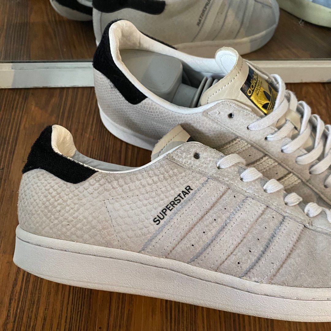Adidas Superstar Suede snakeskin chalk white black casual original murah spesial edition not campus 80s 00s supercourt full black gazelle indoor samba