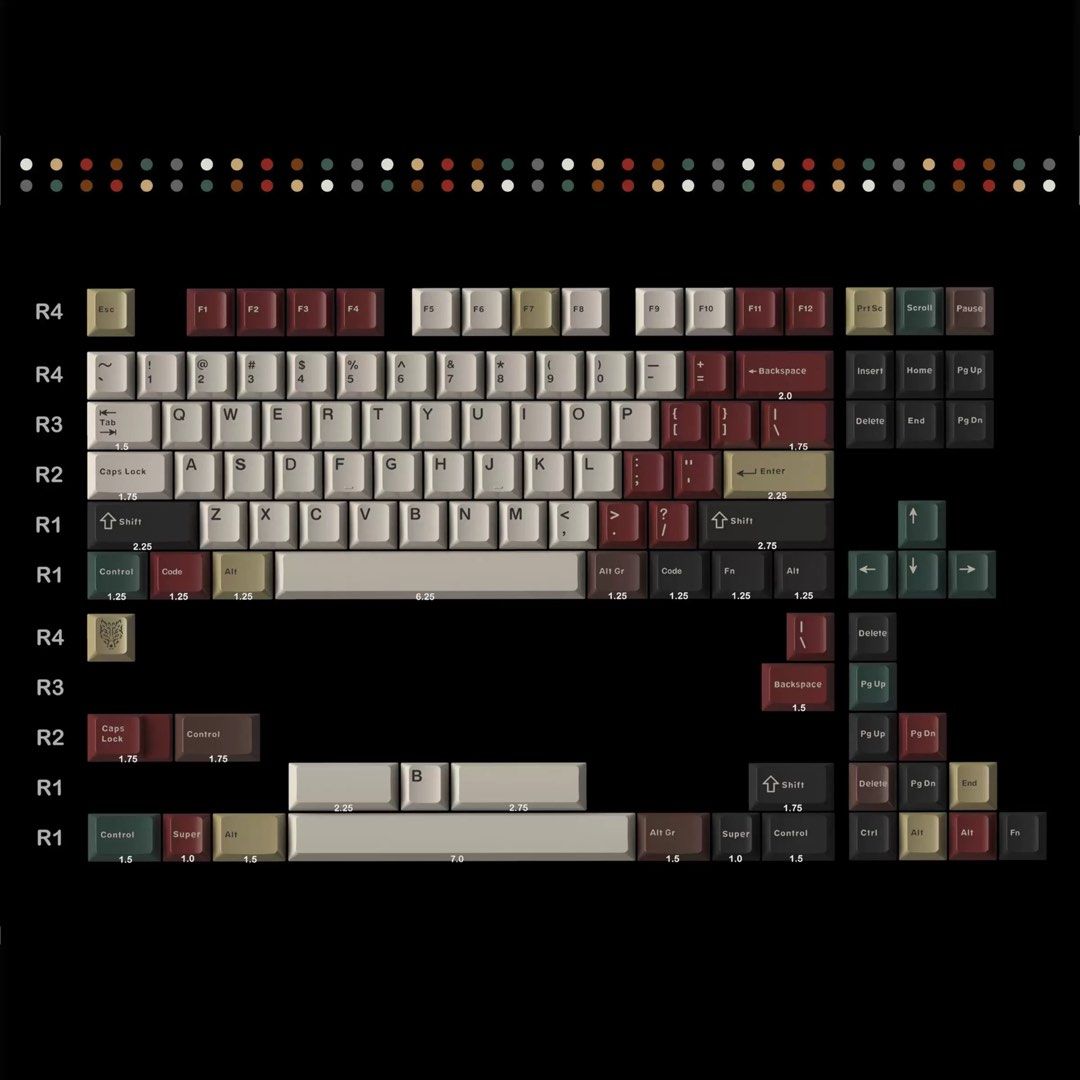 Aifei Retro Mixed Light Keycaps, Computers & Tech, Parts & Accessories