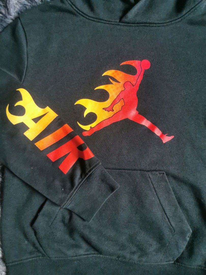 Jordan flame hoodie clearance