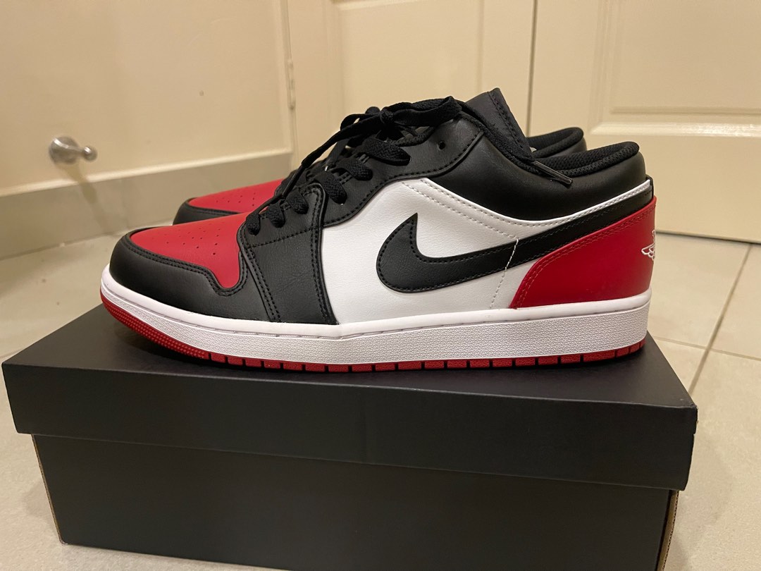 aj1 low bred toe