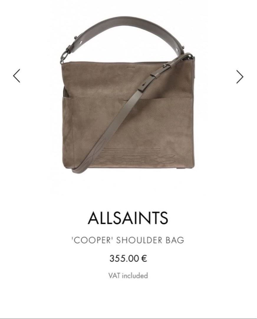 ALLSAINTS Cooper East West shoulder bag Luxury Bags Wallets on Carousell