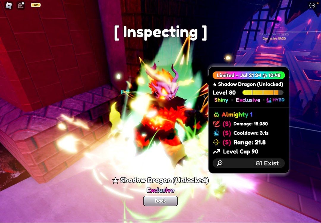 [ANIME DEFENDERS] ALMIGHTY SHINY SD SSS (Category: In-Game Products) located in Talavera. Submitted by jadexdc (Listing ID 1327314219, Image 1). Description: .