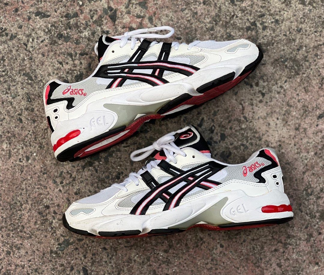 ASICS Gel Kayano 5 OG White Black Red RUNNING SNEAKERS size 8us mens 9.5 us womens Men s Fashion Footwear Sneakers on Carousell