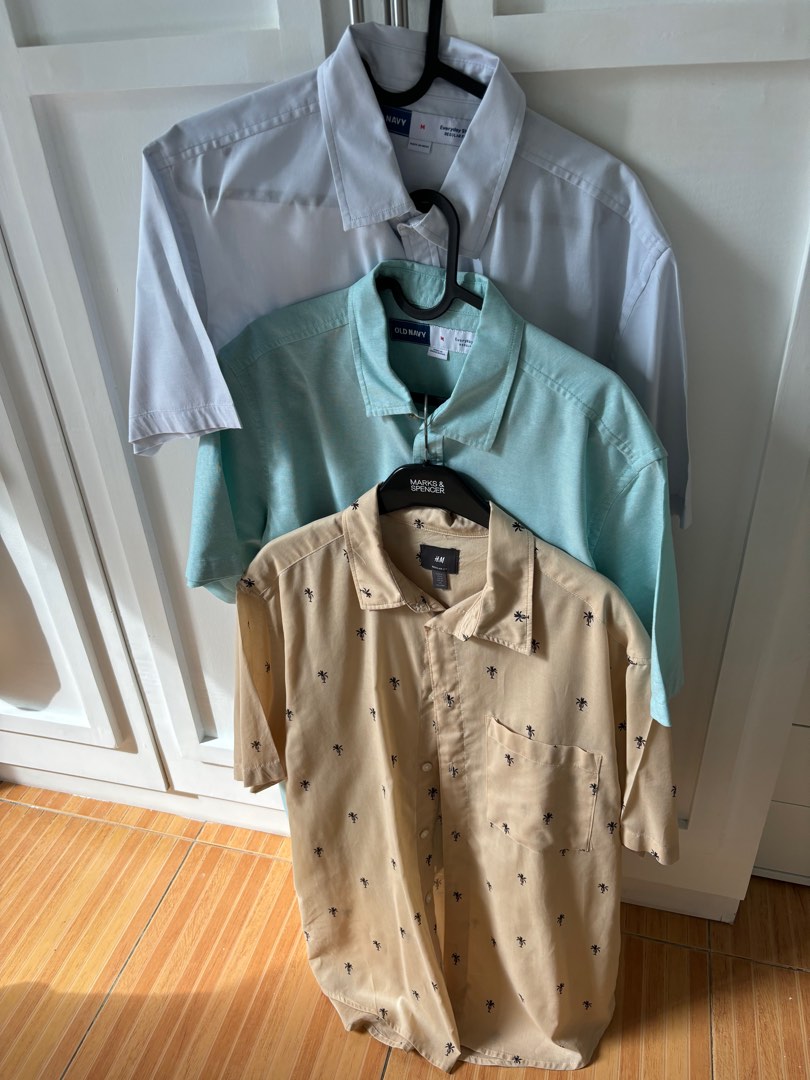 Assorted Old Navy H M Polos Men s Fashion Tops Sets Tshirts Polo Shirts on Carousell