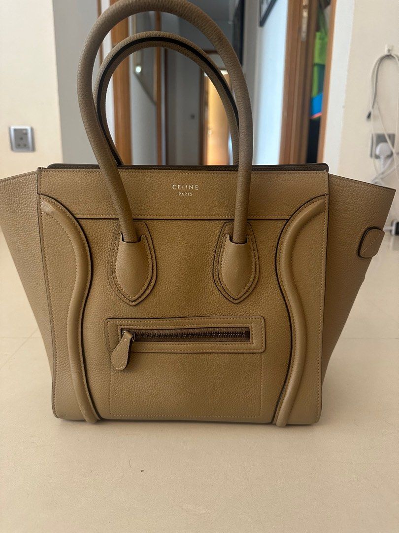 Celine micro luggage dune on sale