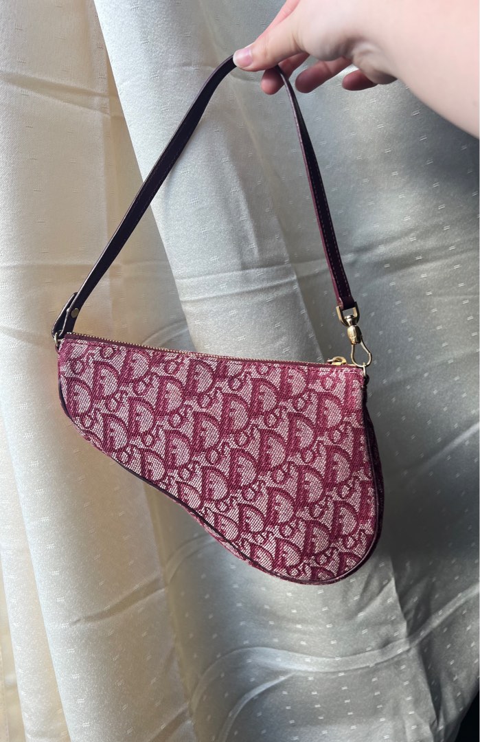 Vintage dior mini saddle bag top