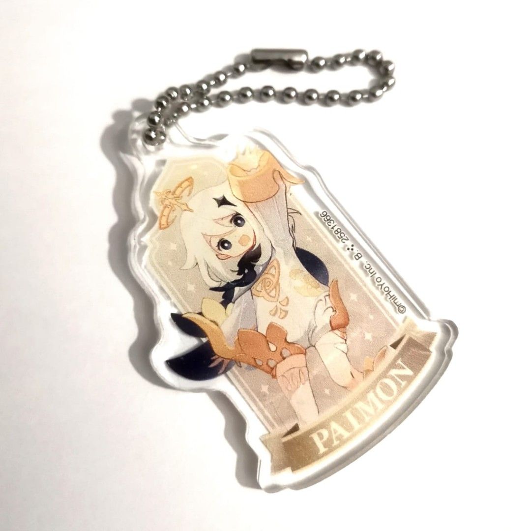 Paimon Keychain (Authentic Mihoyo product) Genshin Impact - Paimon - Acrylic Charm ...