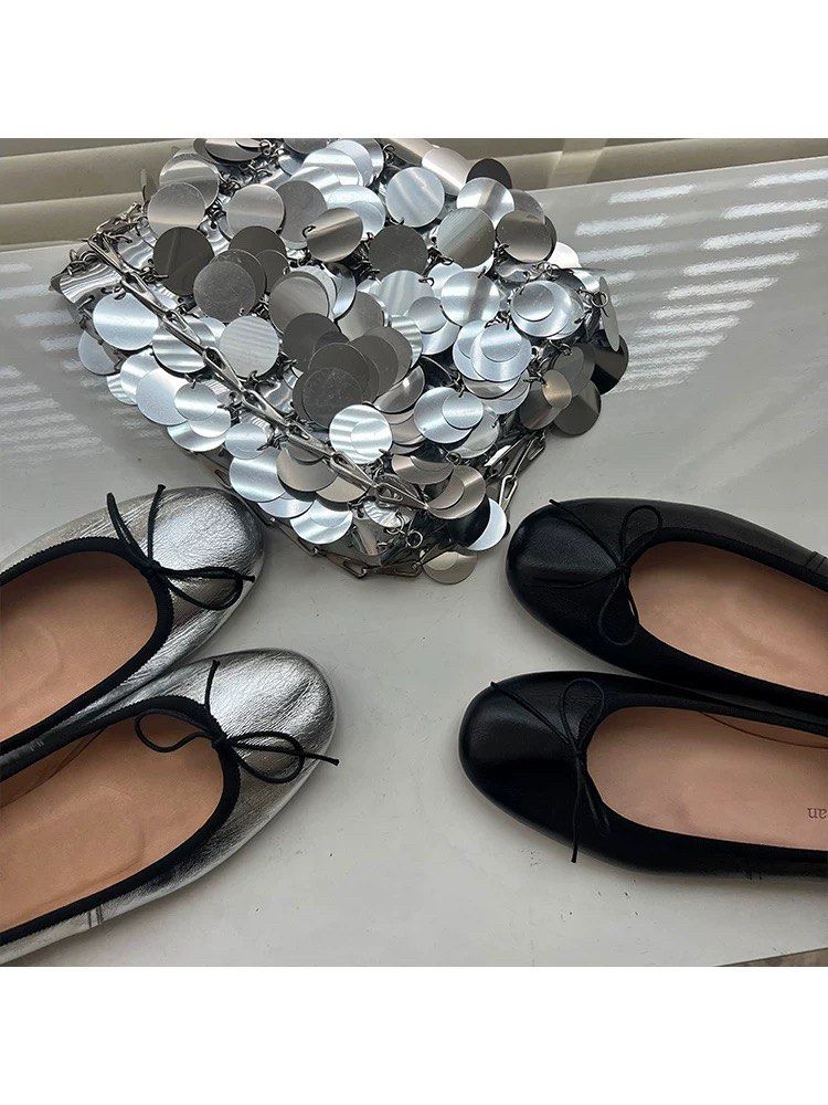 Ballerina flats leather sole Women s Fashion Footwear Flats on Carousell