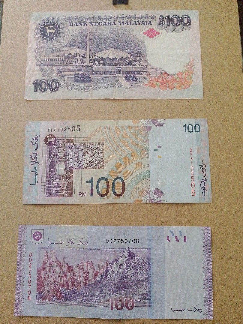 Bank Notes Rm 100, Hobbies & Toys, Collectibles & Memorabilia, Currency ...
