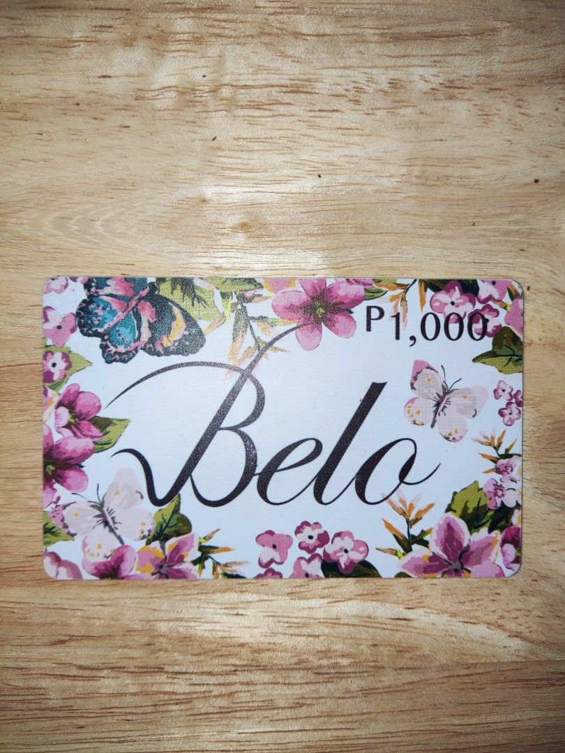 Belo Gift Card (Category: Vouchers) located in San Rafael. Submitted by potiny (Listing ID 1327218164, Image 1). Description: Worth 1000.