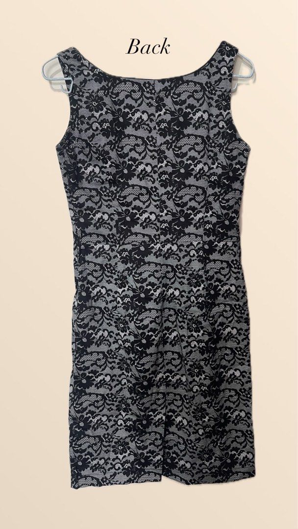 Black lace dress (Category: Dresses) located in Caloocan City. Submitted by sieee08 (Listing ID 1327373971, Image 2). Description: - fits small to medium - no flaws - shipping via lalamove or jnt - mop: gcash - negotiable ! rfs: decluttering Brand Suzy Size Free Size.