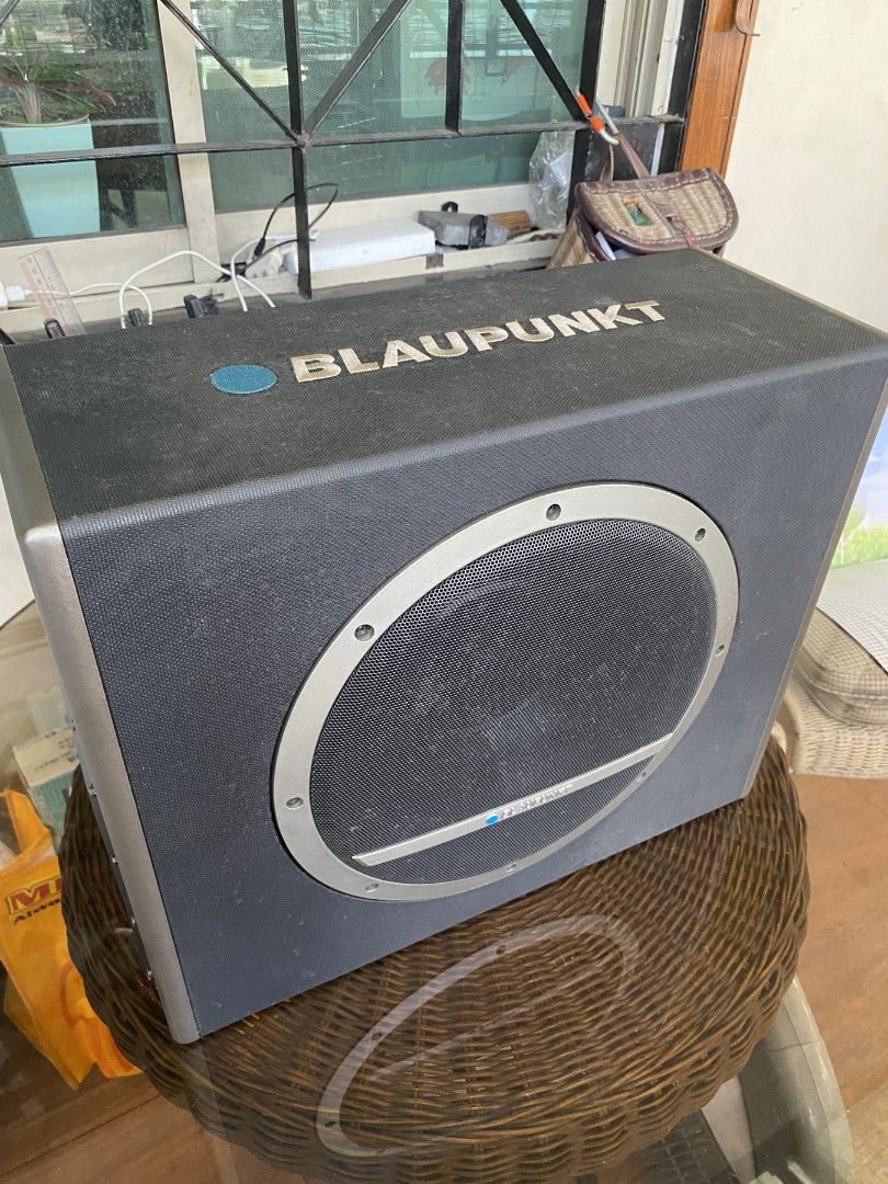 Blaupunkt XLb 300 Subwoofer (Category: Soundbars, Speakers & Amplifiers) located in Quezon City. Submitted by zero.wastelife (Listing ID 1327231566, Image 1). Description: Original Blaupunkt XLb 300 Subwoofer Price: ₱3,000 Measurements/Specifications: Height: 16" or 410 mm Depth: 200 mm Length: 550 mm Width: 19" or 320 mm Color: Grey Issue/s: None (works good as new) 12 voltage for car Subwoofer • Speaker Size : 12” • Cone Composition : Paper Con