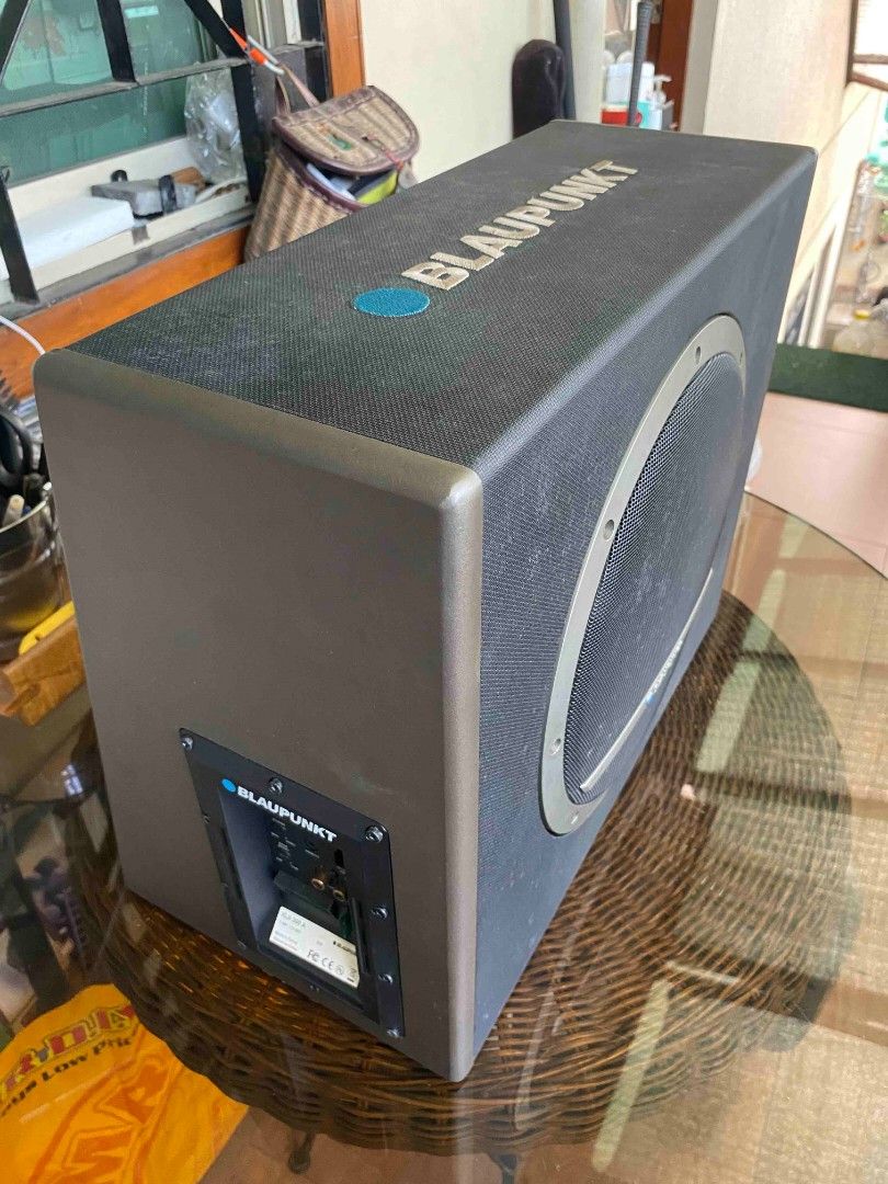 Blaupunkt XLb 300 Subwoofer (Category: Soundbars, Speakers & Amplifiers) located in Quezon City. Submitted by zero.wastelife (Listing ID 1327231566, Image 2). Description: Original Blaupunkt XLb 300 Subwoofer Price: ₱3,000 Measurements/Specifications: Height: 16" or 410 mm Depth: 200 mm Length: 550 mm Width: 19" or 320 mm Color: Grey Issue/s: None (works good as new) 12 voltage for car Subwoofer • Speaker Size : 12” • Cone Composition : Paper Con