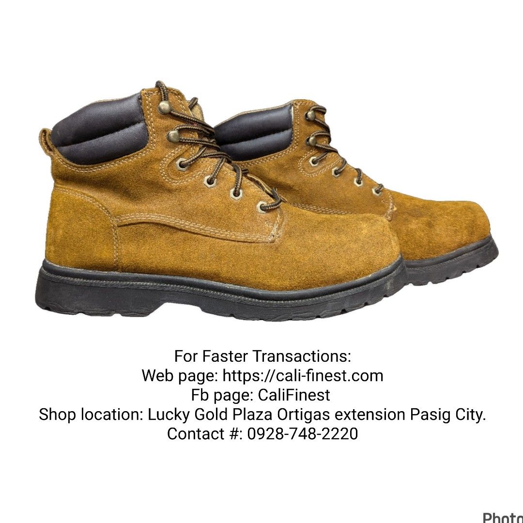 Brahma Women s Diane II Leather Waterproof Work Boots Steel Toe Brown Men s Fashion Footwear Boots on Carousell