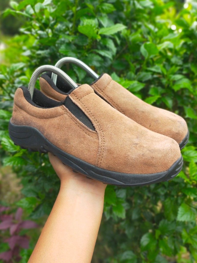 Brazos Steel toe Suede leather slip on shoes size 6 Men s Fashion Footwear Sneakers on Carousell