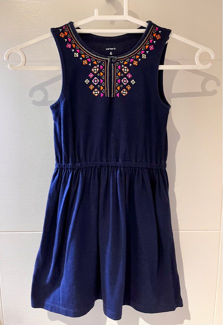 Carter s navy dress Babies Kids Babies Kids Fashion on Carousell