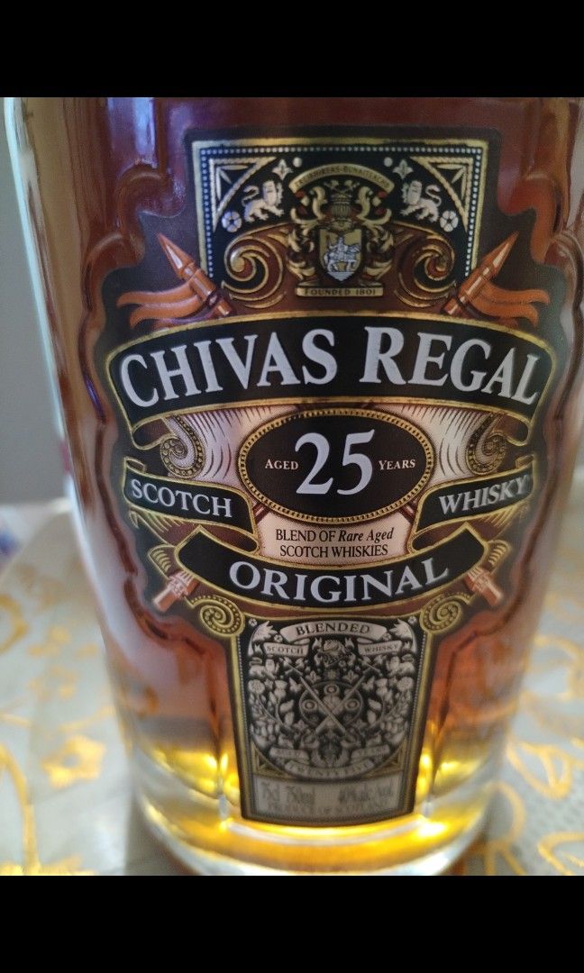 CHIVAS REGAL25,芝華仕25年, 嘢食& 嘢飲, 酒精飲料- Carousell