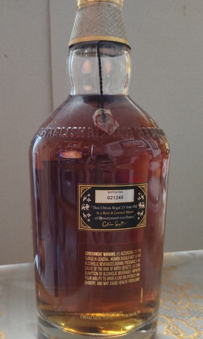 CHIVAS REGAL25,芝華仕25年, 嘢食& 嘢飲, 酒精飲料- Carousell