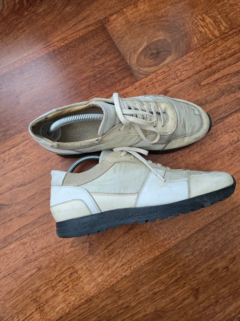 Common Projects Track (Category: Sneakers) located in Manila. Submitted by seanrodil (Listing ID 1327227409, Image 1). Description: common projects track sneaker size 41, fits 8/9 beaters. please manage expectations there are flaws but the pair is still very wearable. leather is really good quality and the lug sole is thick no box.